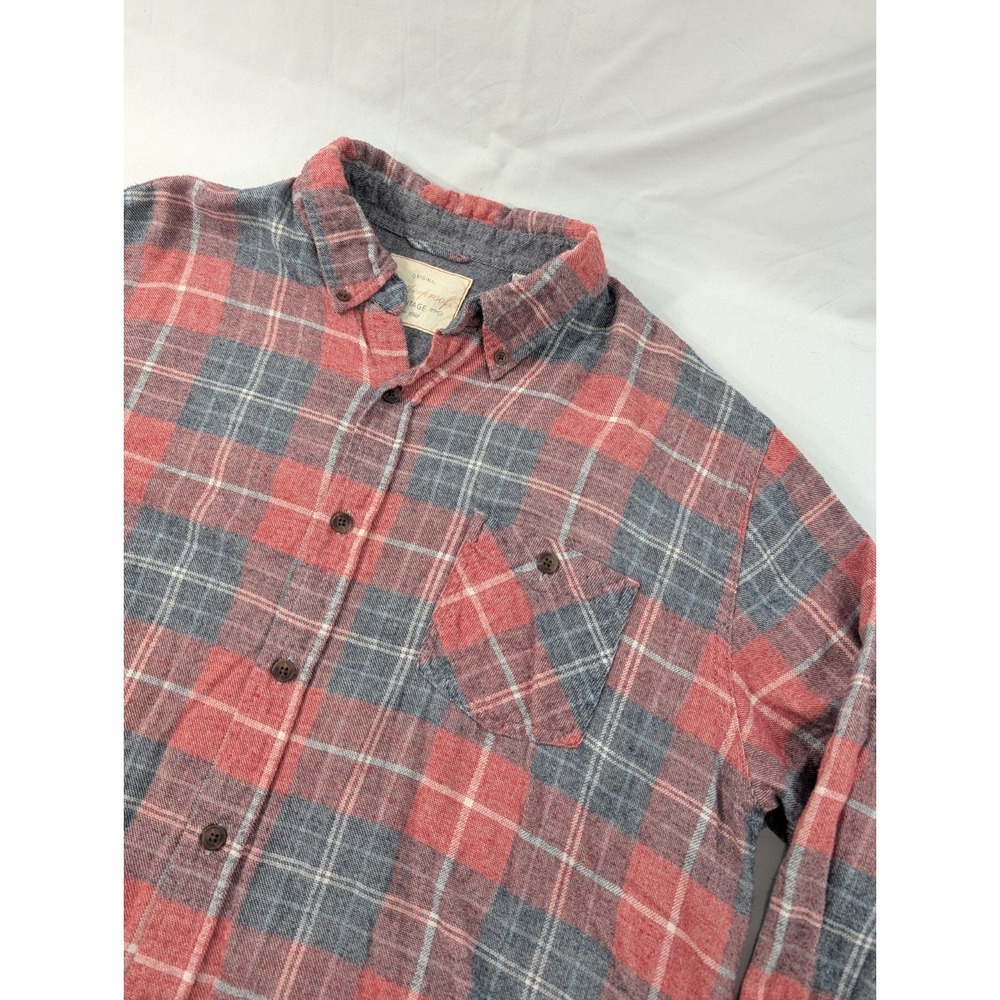 Weatherproof Vintage Flannel Shirt Mens XL ‎ Plaid Button Down Long